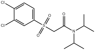 2-[(3,4-DICHLOROPHENYL)SULFONYL]-N,N-DIISOPROPYLACETAMIDE Struktur