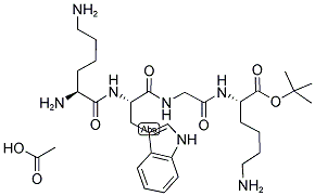 H-LYS-TRP-GLY-LYS-OTBU ACOH Struktur