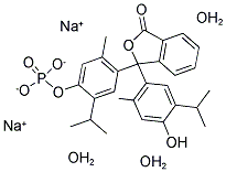 THYMOLPHTHALEIN MONOPHOSPHORIC ACID DISODIUM SALT TRIHYDRATE Struktur