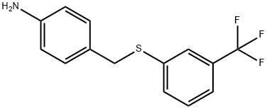 3-(4-AMINOBENZYLTHIO)BENZOTRIFLUORIDE Struktur