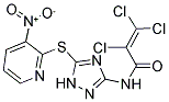 N1-(5-[(3-NITRO-2-PYRIDYL)THIO]-1H-1,2,4-TRIAZOL-3-YL)-2,3,3-TRICHLOROACRYLAMIDE Struktur