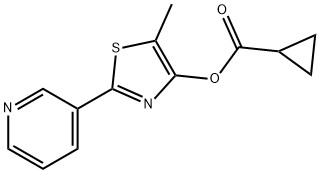 5-METHYL-2-(3-PYRIDINYL)-1,3-THIAZOL-4-YL CYCLOPROPANECARBOXYLATE Struktur