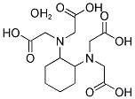 1,2-DIAMINOCYCLOHEXANE-N,N,N',N'-TETRAACETIC ACID MONOHYDRATE Struktur