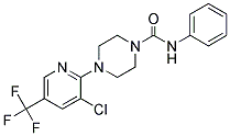 (4-(3-CHLORO-5-(TRIFLUOROMETHYL)(2-PYRIDYL))PIPERAZINYL)-N-PHENYLFORMAMIDE Struktur