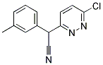 2-(6-CHLORO-3-PYRIDAZINYL)-2-(3-METHYLPHENYL)ACETONITRILE Struktur