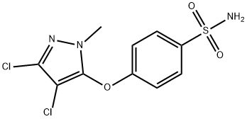 4-[(3,4-DICHLORO-1-METHYL-1H-PYRAZOL-5-YL)OXY]BENZENESULFONAMIDE Struktur