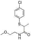 2-(4-CHLOROPHENYLTHIO)-N-(2-METHOXYETHYL)PROPANAMIDE Struktur