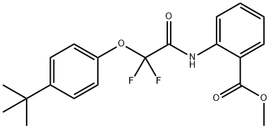 METHYL 2-((2-[4-(TERT-BUTYL)PHENOXY]-2,2-DIFLUOROACETYL)AMINO)BENZENECARBOXYLATE Struktur