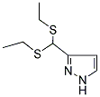 3-[BIS(ETHYLSULFANYL)METHYL]-1H-PYRAZOLE Struktur