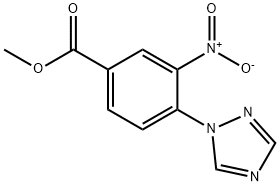 METHYL 3-NITRO-4-(1H-1,2,4-TRIAZOL-1-YL)BENZENECARBOXYLATE Struktur