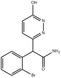 2-(2-BROMOPHENYL)-2-(6-HYDROXY-3-PYRIDAZINYL)ACETAMIDE Struktur