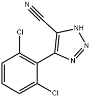 4-(2,6-DICHLOROPHENYL)-1H-1,2,3-TRIAZOLE-5-CARBONITRILE Struktur