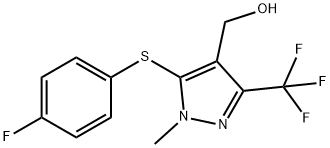 [5-[(4-FLUOROPHENYL)SULFANYL]-1-METHYL-3-(TRIFLUOROMETHYL)-1H-PYRAZOL-4-YL]METHANOL Struktur