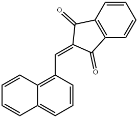 2-(1-NAPHTHYLMETHYLENE)-1H-INDENE-1,3(2H)-DIONE Struktur