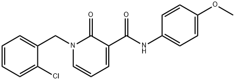 1-(2-CHLOROBENZYL)-N-(4-METHOXYPHENYL)-2-OXO-1,2-DIHYDRO-3-PYRIDINECARBOXAMIDE Struktur