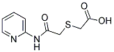 2-[(2-OXO-2-(2-PYRIDYLAMINO)ETHYL)THIO]ACETIC ACID Struktur