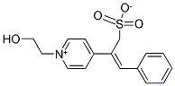 2-[1-(2-HYDROXYETHYL)PYRIDINIUM-4-YL]-3-PHENYLPROP-2-ENE-1-SULFONATE Struktur