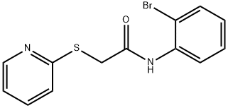 N-(2-BROMOPHENYL)-2-(2-PYRIDINYLSULFANYL)ACETAMIDE Struktur