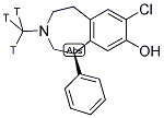 SCH 23390, [N-METHYL-3H] Struktur