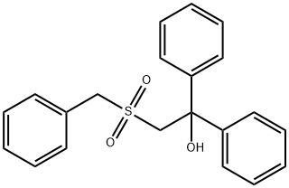 2-(BENZYLSULFONYL)-1,1-DIPHENYL-1-ETHANOL Struktur