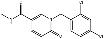 1-(2,4-DICHLOROBENZYL)-N-METHYL-6-OXO-1,6-DIHYDRO-3-PYRIDINECARBOXAMIDE Struktur