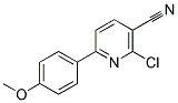 2-CHLORO-6-(4-METHOXYPHENYL)NICOTINONITRILE Struktur