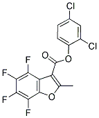 2,4-DICHLOROPHENYL 4,5,6,7-TETRAFLUORO-2-METHYLBENZO[B]FURAN-3-CARBOXYLATE Struktur