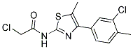 N1-[4-(3-CHLORO-4-METHYLPHENYL)-5-METHYL-1,3-THIAZOL-2-YL]-2-CHLOROACETAMIDE Struktur