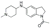 1-ACETYL-2,3-DIHYDRO-N-(1-METHYLPIPERIDIN-4-YL)-(1H)-INDOL-5-AMINE Struktur