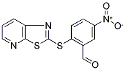 5-NITRO-2-(PYRIDO[3,2-D][1,3]THIAZOL-2-YLTHIO)BENZALDEHYDE Struktur