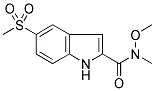 N-METHOXY-N-METHYL-5-(METHYLSULPHONYL)-1H-INDOLE-2-CARBOXAMIDE Struktur