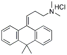 3-(10,10-DIMETHYL-9(10H)-ANTHRACENYLIDIENE)-N,N-DIMETHYL-1-PROPANAMINE HYDROCHLORIDE Struktur