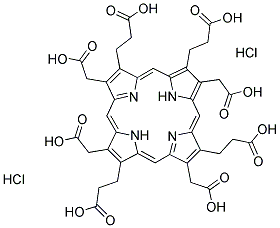 UROPORPHYRIN III DIHYDROCHLORIDE Struktur