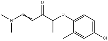 4-(4-CHLORO-2-METHYLPHENOXY)-1-(DIMETHYLAMINO)-1-PENTEN-3-ONE Struktur