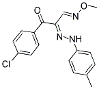 3-(4-CHLOROPHENYL)-2-[2-(4-METHYLPHENYL)HYDRAZONO]-3-OXOPROPANAL O-METHYLOXIME Struktur