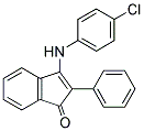 3-((4-CHLOROPHENYL)AMINO)-2-PHENYLINDEN-1-ONE Struktur