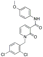 1-(2,4-DICHLOROBENZYL)-N-(4-METHOXYPHENYL)-2-OXO-1,2-DIHYDRO-3-PYRIDINECARBOXAMIDE Struktur