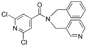 N4-BENZYL-N4-(3-PYRIDYLMETHYL)-2,6-DICHLOROISONICOTINAMIDE Struktur