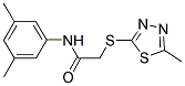 N-(3,5-DIMETHYLPHENYL)-2-[(5-METHYL-1,3,4-THIADIAZOL-2-YL)SULFANYL]ACETAMIDE Struktur