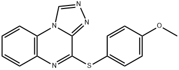 4-[(4-METHOXYPHENYL)SULFANYL][1,2,4]TRIAZOLO[4,3-A]QUINOXALINE Struktur