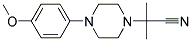 2-[4-(4-METHOXYPHENYL)PIPERAZINO]-2-METHYLPROPANENITRILE Struktur