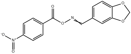 5-(([(4-NITROBENZOYL)OXY]IMINO)METHYL)-1,3-BENZODIOXOLE Struktur