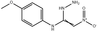 N-(1-HYDRAZINO-2-NITROVINYL)-4-METHOXYANILINE Struktur