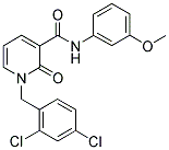 1-(2,4-DICHLOROBENZYL)-N-(3-METHOXYPHENYL)-2-OXO-1,2-DIHYDRO-3-PYRIDINECARBOXAMIDE Struktur