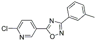 2-CHLORO-5-[3-(3-METHYLPHENYL)-1,2,4-OXADIAZOL-5-YL]PYRIDINE Struktur