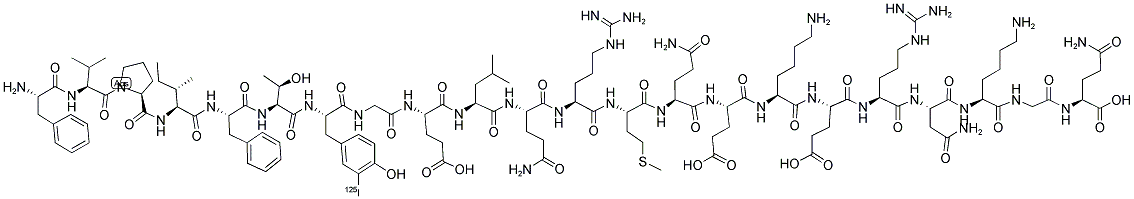 ([125I]-TYR)-MOTILIN (HUMAN, PORCINE) Struktur