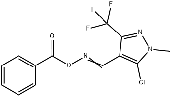 4-([(BENZOYLOXY)IMINO]METHYL)-5-CHLORO-1-METHYL-3-(TRIFLUOROMETHYL)-1H-PYRAZOLE Structure