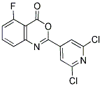 2-(2,6-DICHLORO-4-PYRIDYL)-5-FLUORO-4H-3,1-BENZOXAZIN-4-ONE Struktur