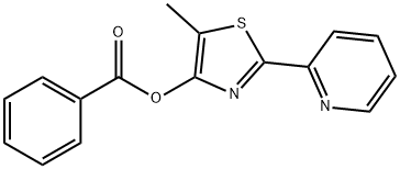 5-METHYL-2-(2-PYRIDINYL)-1,3-THIAZOL-4-YL BENZENECARBOXYLATE Struktur