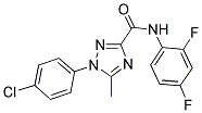 1-(4-CHLOROPHENYL)-N-(2,4-DIFLUOROPHENYL)-5-METHYL-1H-1,2,4-TRIAZOLE-3-CARBOXAMIDE Struktur